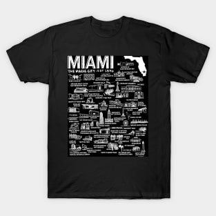 Miami Map T-Shirt
